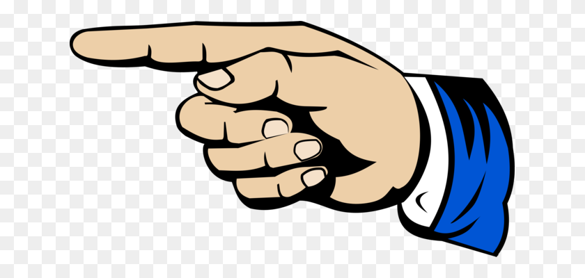 639x340 Index Finger Pointing Hand - Finger Point PNG
