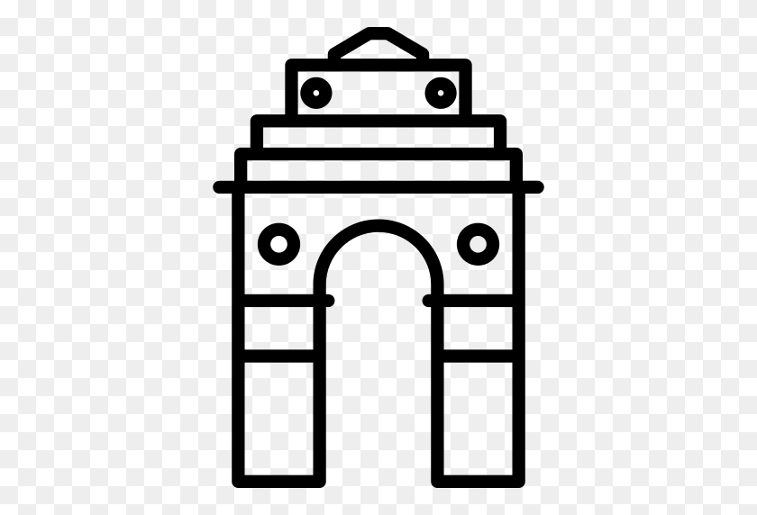 512x512 India Gate Png Icon - Gate PNG