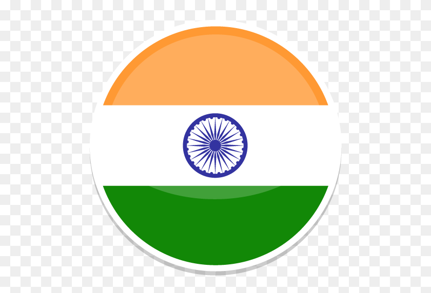 512x512 La India Icono Redondo De Banderas Del Mundo Conjunto De Iconos De Diseño De Icono Personalizado - Banderas Del Mundo Png