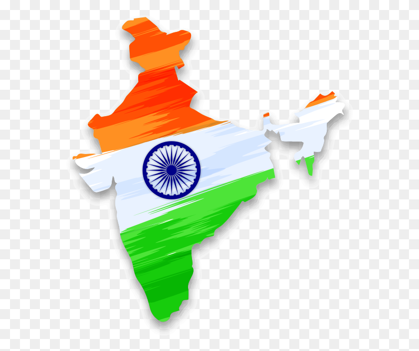 576x644 India Map Png Images Transparent Free Download - India PNG