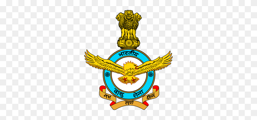 302x333 Academia De La Fuerza Aérea De La India - Emblema De La Fuerza Aérea Clipart