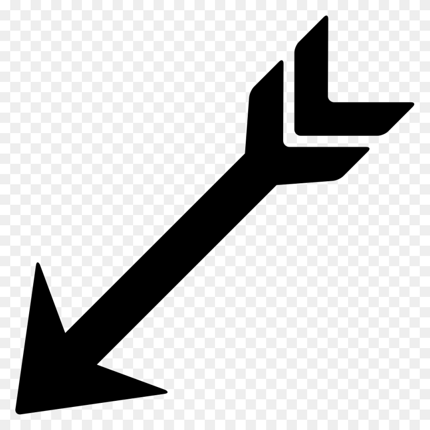 981x982 Indian Arrow Pointing Down Left Png Icon Free Download - Arrow Pointing Down PNG