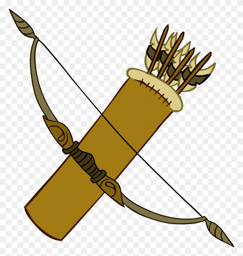 900x955 Indian Bow Clipart - Indian Spear Clipart
