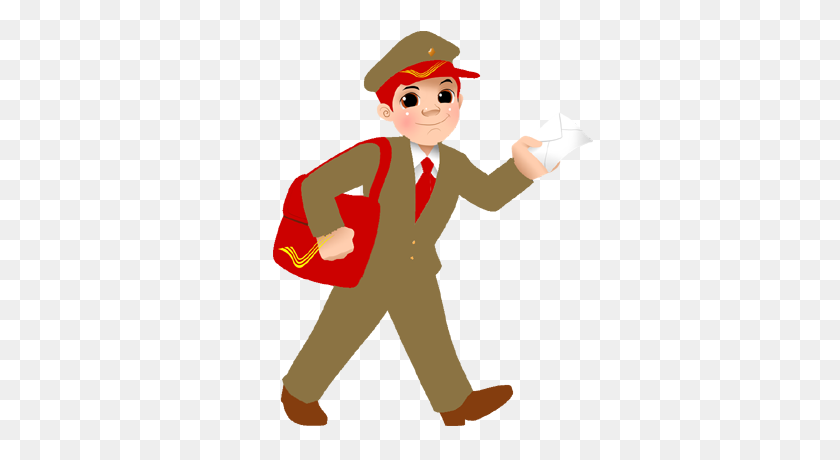 363x400 Indian Clipart Postman - Indian Clipart