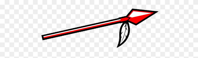 518x186 Indian Spear Football Logo Red - Indian Spear Clipart