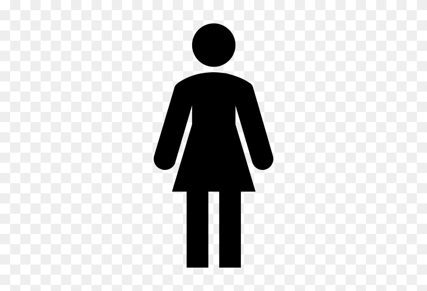 512x512 Individual, People, Person, Woman Icon - Person Standing PNG
