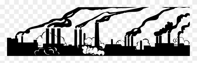 800x216 Industrial Revolution - Smoke Stack Clipart
