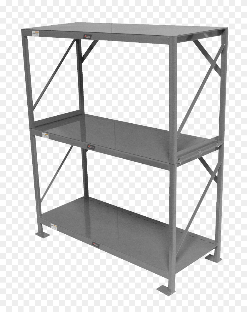 766x1000 Industrial Shelf, Three Tier - Shelf PNG