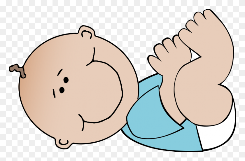 800x505 Infant Clip Art - Baby Crawling Clipart