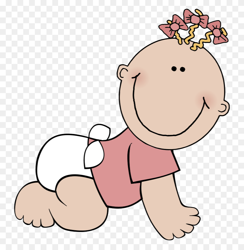 Infant Crawling Diaper Clip Art - Baby Crawling Clipart - FlyClipart