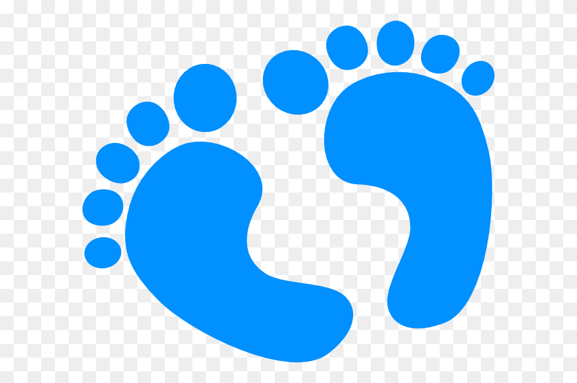 600x497 Infant Footprint Clip Art - Baby Boy PNG