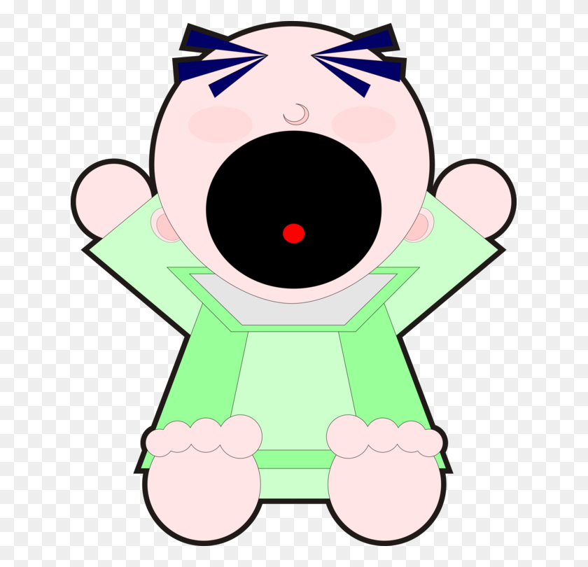 637x750 Infant Smile Nose Human Behavior Cartoon - Cartoon Baby PNG