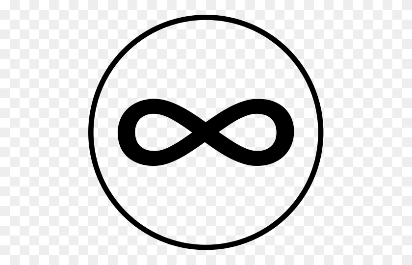 480x480 Infinity In Circle - Infinity Symbol Clipart