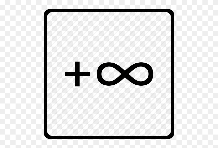 512x512 Infinity, Math, Mathematical, Plus, Sign Icon - Infinity Symbol PNG