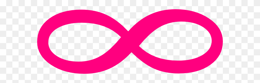 600x210 Infinity Single, Hot Pink, Dina Clipart - Infinity Sign Clipart