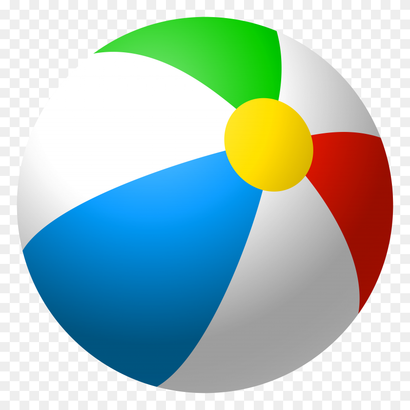 8000x8000 Inflatable Beach Ball Png Clip Art - Beachball PNG