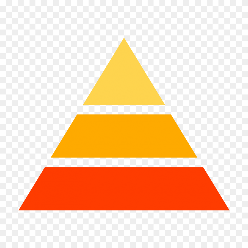 1600x1600 Icono De La Pirámide De Información - Pirámide Png