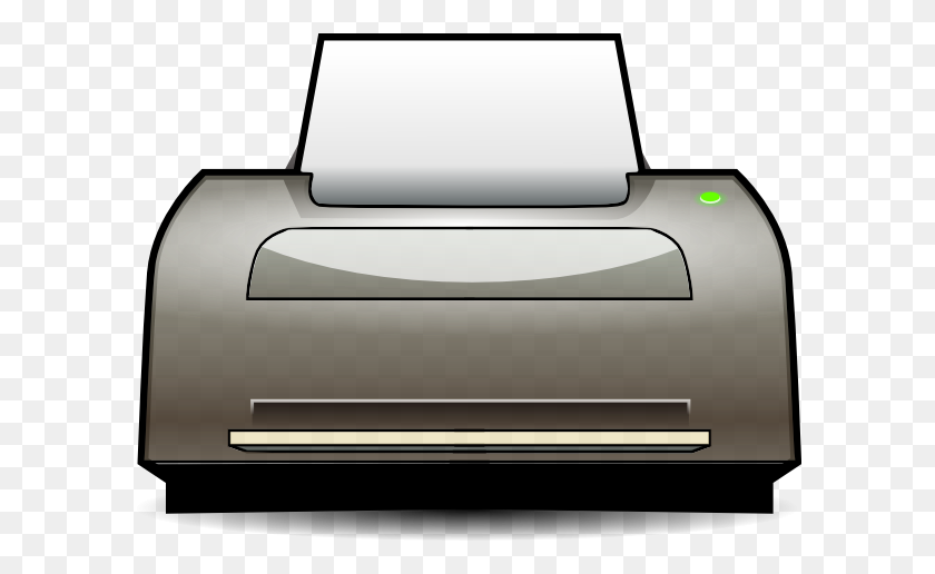 600x456 Inkjet Printer Clip Art Free Vector - Copier Clipart