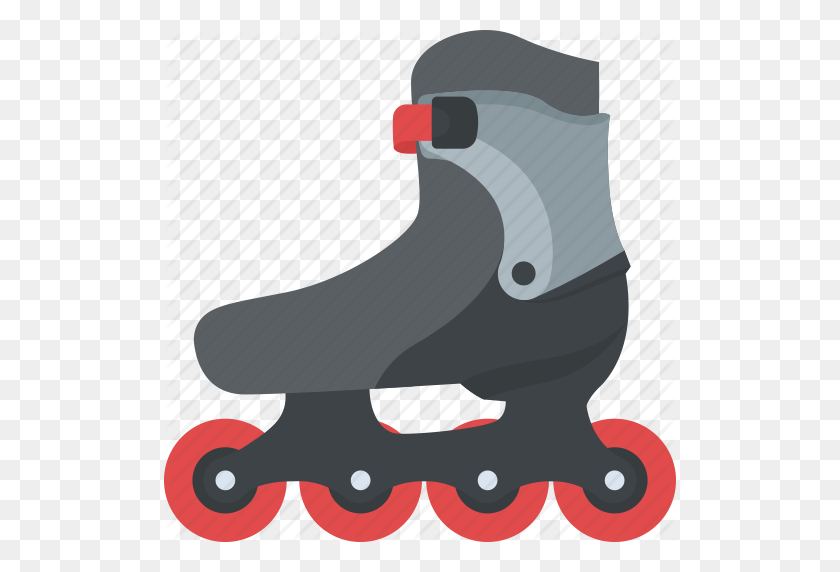 512x512 Inline Skating, Quad Roller Skates, Skates, Skating, Skating Shoes - Roller Skates PNG