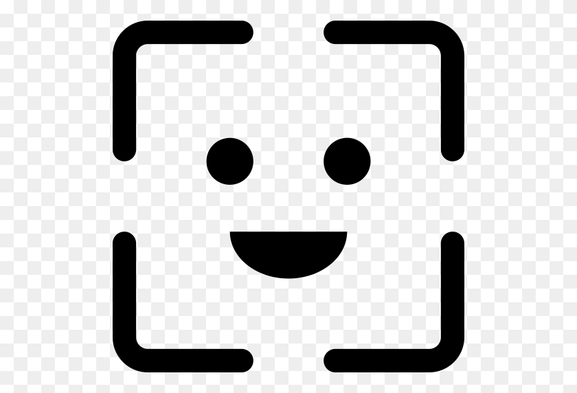 512x512 Input Facescan, Face, Glad Icon With Png And Vector Format - Glad Clipart