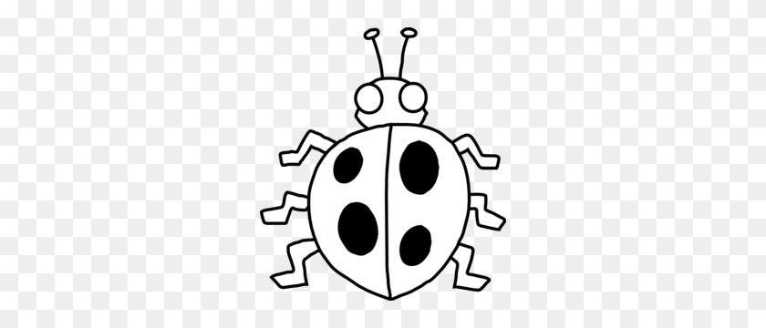 270x300 Insect Clipart Black And White - Beetle Clipart
