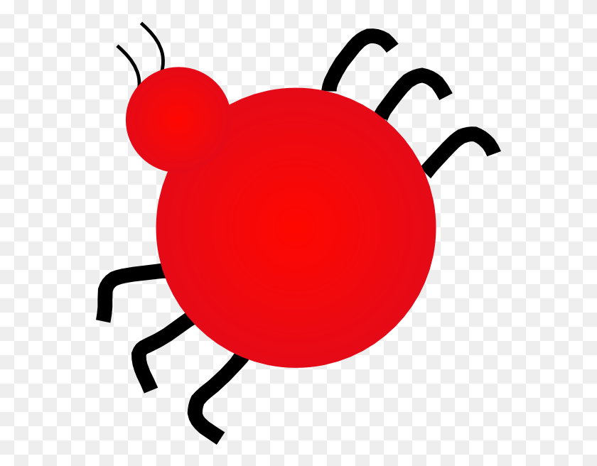 570x596 Insect Clipart Red Bug - Poland Clipart