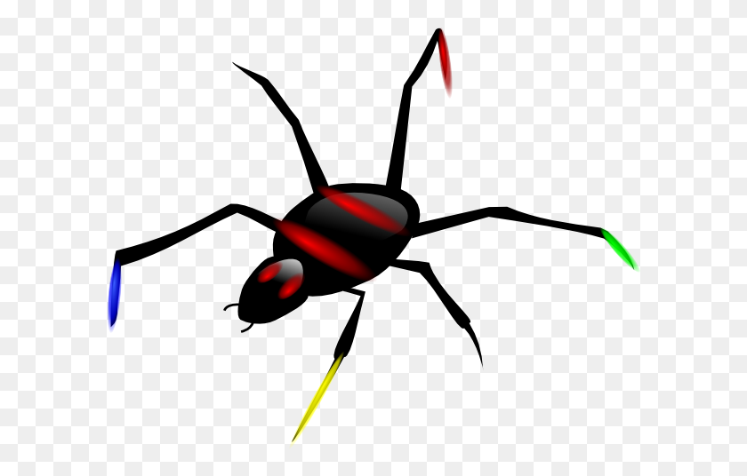 600x476 Insect Spider Clip Arts Download - Black Widow Spider Clipart