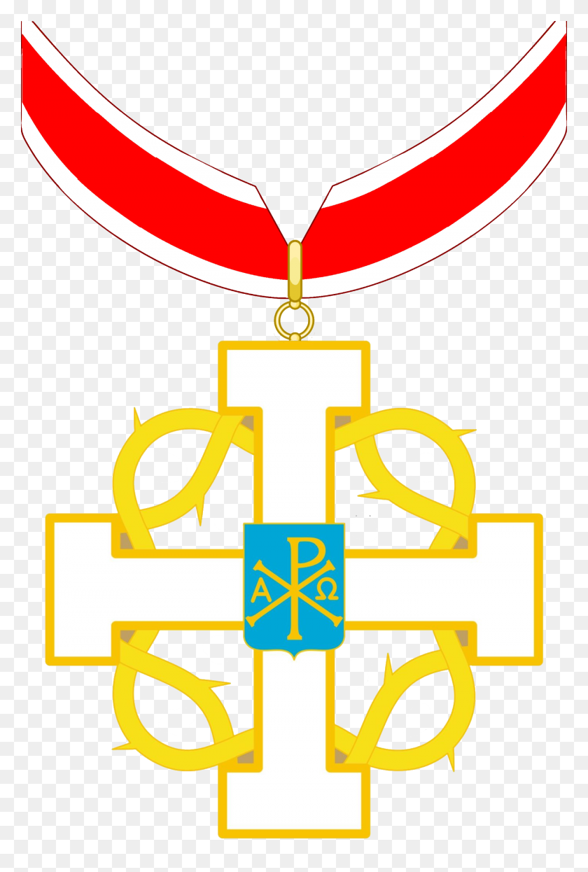 1404x2135 Знаки Отличия Аббатство Княжества Сан-Луиджи - Терновый Венец Png