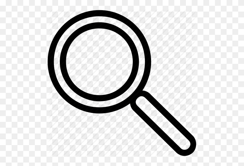 512x512 Inspecting, Inspection, Magnifier, Magnifier Glass, Magnifying - White Magnifying Glass Icon PNG