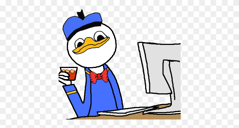 430x390 Inspirational Daffy Duck Meme Pin Donald Duck Meme - Dank PNG