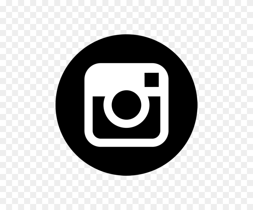 640x640 Instagram Negro Ampamp Icono Blanco, Instagram, Social, Medios De Comunicación Png - Png Instagram
