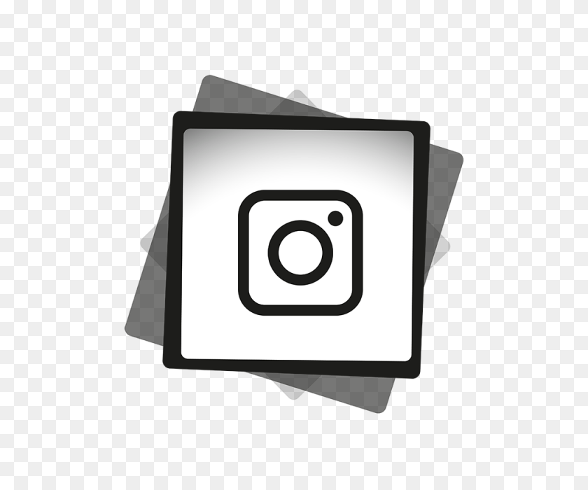 640x640 Instagram Black White Icon, Social, Media, Icon Png And Vector - White Instagram Icon PNG