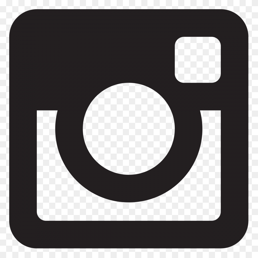 2400x2400 Логотип Instagram Глиф Вектор Png Прозрачный - Черный Логотип Instagram Png