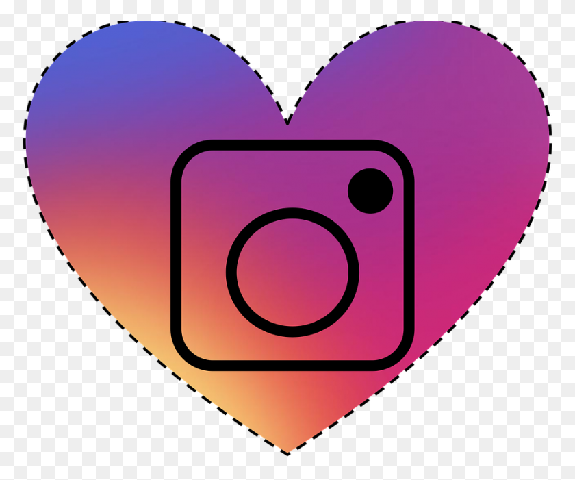 876x720 Instagram Сердце Png Изображения Библиотека Изображений Только Png - Instagram