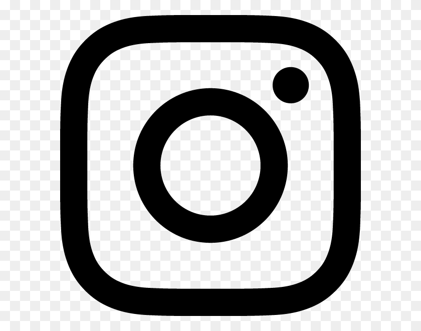 600x600 Icono De Instagram - Logotipo De Instagram En Blanco Y Negro Png