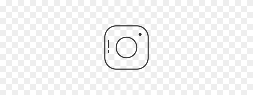 256x256 Instagram, Logo, Name, Social Media Icon - White Instagram Logo PNG