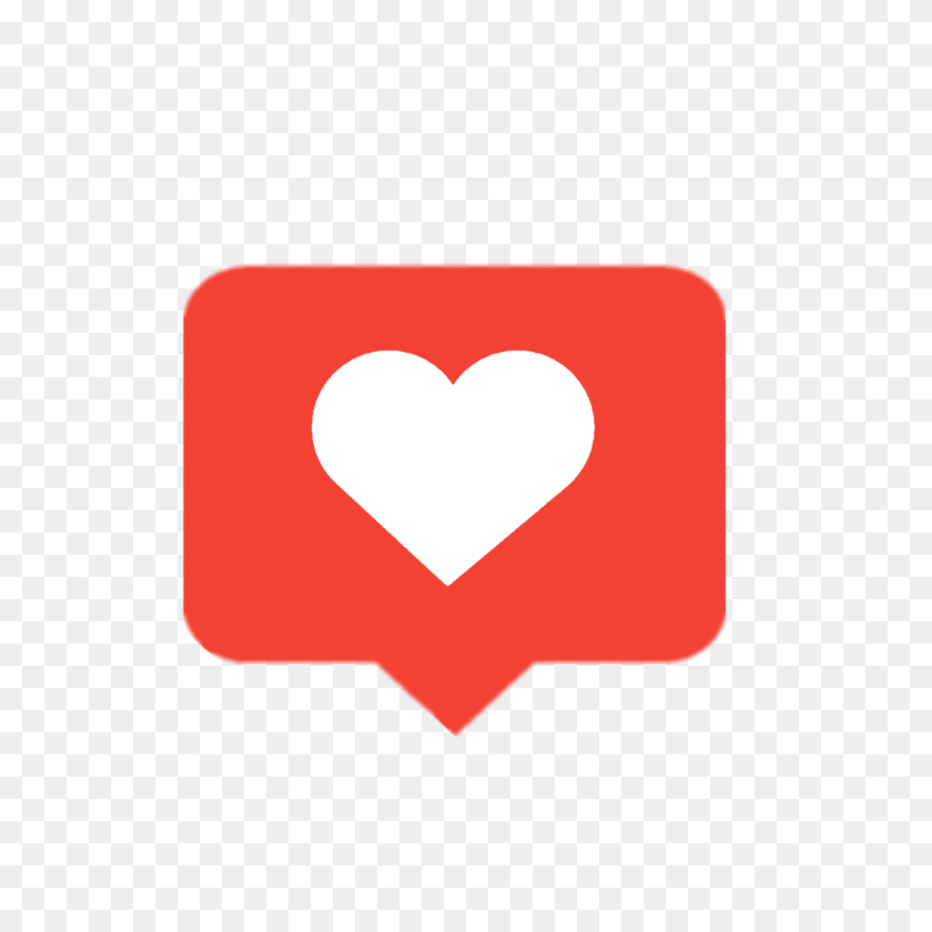 1280x1280 Instagram Love Like Red Heart - Instagram Like PNG