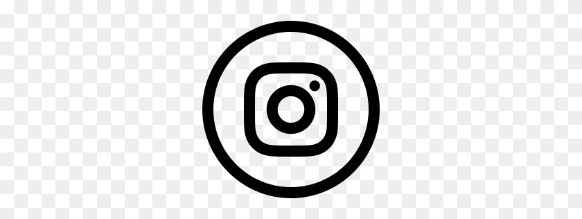 256x256 Новый Глиф Значок Instagram - Белые Иконки Png