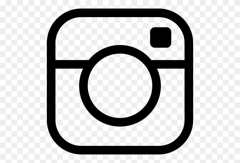 Circle Instagram Logo Black White