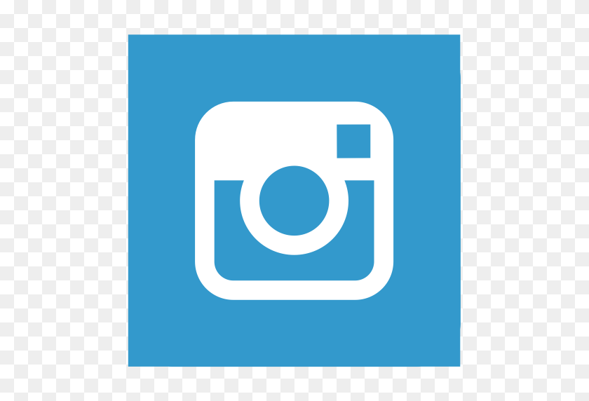 512x512 Instagram, Social Media, Square Icon - Blue Square PNG