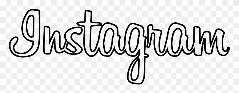 1785x616 Instagram Word Cutout Logo Imágenes Png - Logo De Instagram Png Blanco