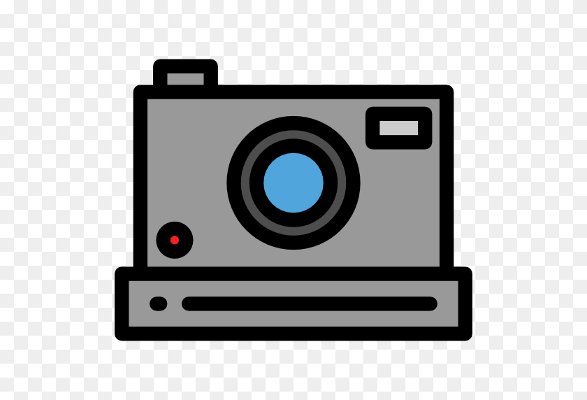 512x512 Мгновенный Значок - Клипарт Камеры Polaroid