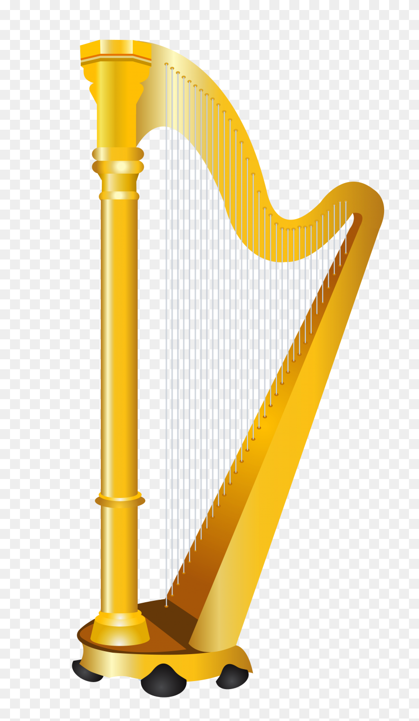 3048x5414 Instrument Clipart Harp - String Clipart