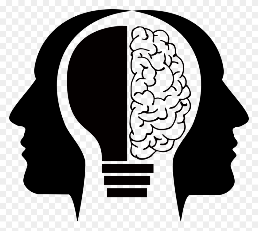 812x720 Intelligent Clipart Human Brain - Mind Clipart
