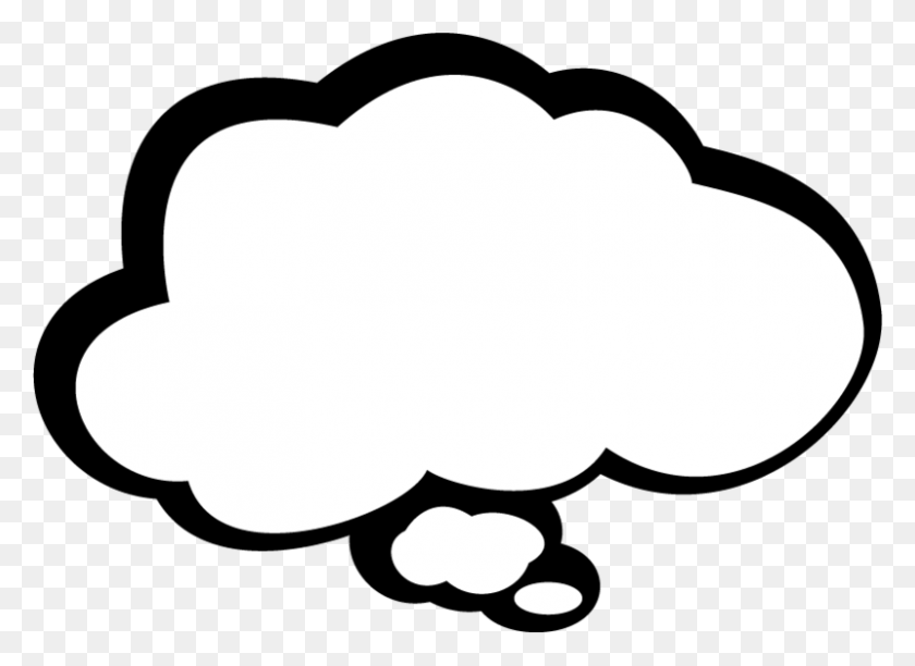 800x567 Intelligent Clipart Kid Thought Bubble, Intelligent Kid Thought - Thought Cloud Clip Art