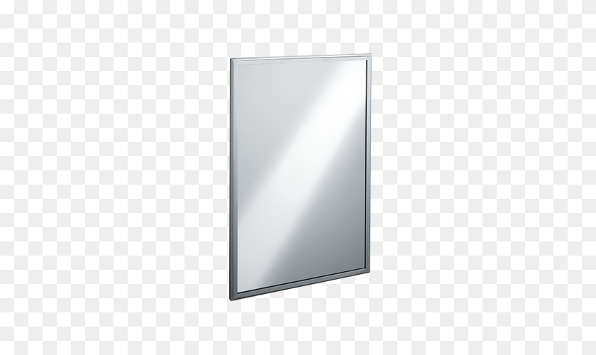440x440 Inter Lok Stainless Steel Framed Mirrors Tempered Glass - Mirror PNG
