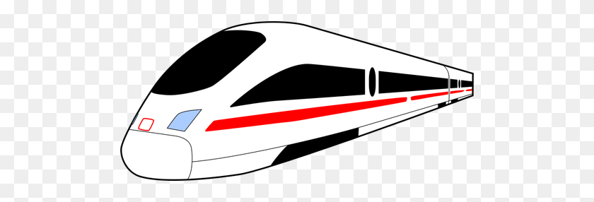 500x226 Intercity Express Train Vector Image - Polar Express Train Clip Art