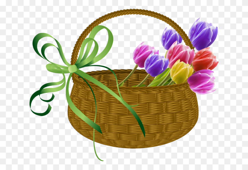 640x519 Interesting Facts About Tulips Tulips Clipart - Flower Basket Clipart