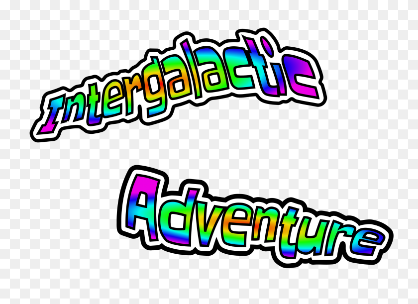 2400x1697 Intergalactic Adventure Logo Text Icons Png - Adventure PNG
