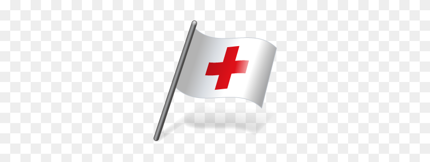256x256 Icono De La Bandera De La Cruz Roja Internacional - La Cruz Roja Png